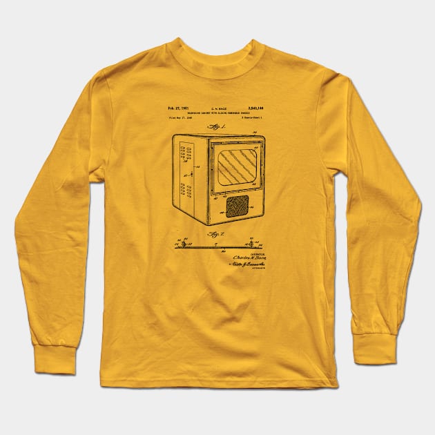 Television Patent 1949 Long Sleeve T-Shirt by Joodls